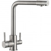 Смеситель для кухни Ulgran Classic U-016-304 нержавеющая сталь
