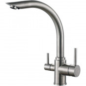 Смеситель для кухни Haiba HB70304 сталь