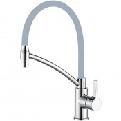 Смеситель для кухни Haiba HB73643-3 хром/серый