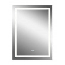 Зеркало Континент Verte ЗЛП477 50х70 с подсветкой и часами