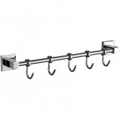 Планка с 5-ю крючками Haiba HB8615-5 хром