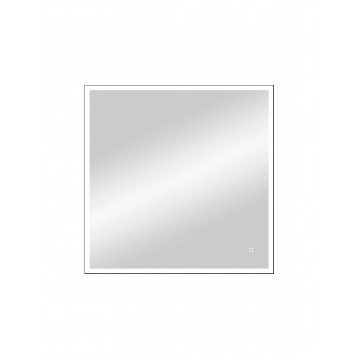 Зеркало Континент Solid Black standart ЗЛП1608 80х80 с подсветкой