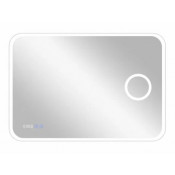 Зеркало Континент Bliss ЗЛП86 90х70 с подсветкой, увеличительным зеркалом, часами и подогревом