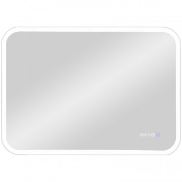 Зеркало Континент Demure luxe ЗЛП601 100х70 с подсветкой, подогревом и часами