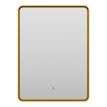 Зеркало Brevita Mercury MER-Rett6-060/80-gold 60x80 с подсветкой золото