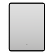Зеркало Brevita Mercury MER-Rett6-060/80-black 60x80 с подсветкой черный