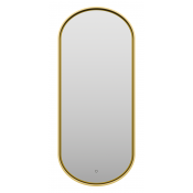 Зеркало Brevita Saturn SAT-Dro1-050-gold 50x115 с подсветкой золото