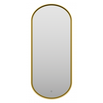 Зеркало Brevita Saturn SAT-Dro1-050-gold 50x115 с подсветкой золото