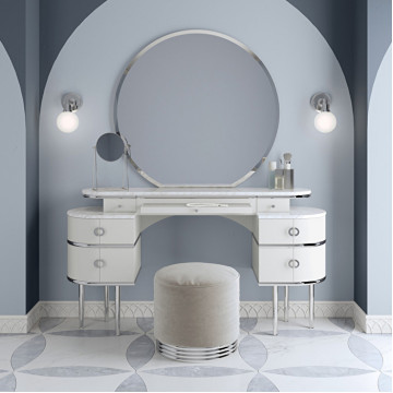 Комплект мебели Devon&Devon Zelda MOZELPWCRXCR+SPZELCR+SOZELGRVCR цвет белый