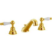 Смеситель для раковины Cisal Arcana Toscana TS00102024 золото/белый