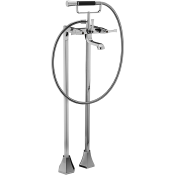 Смеситель напольный Cisal Cherie CF0042006T хром/черный матовый