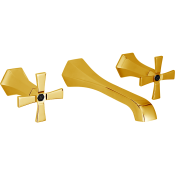 Смеситель для раковины Cisal Cherie CX0135107C золото/черный