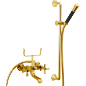 Душевой комплект Cisal Cherie CX0000607C золото/черный