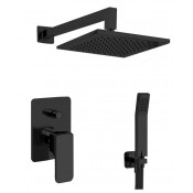 Душевой комплект Cisal Cubic CU0KM01040 черный матовый