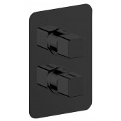 Смеситель с термостатом Cisal Cubic CU0BT03040 черный матовый