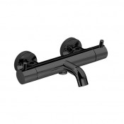 Смеситель с термостатом Cisal Less Minimal LNT2301640 черный матовый
