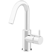 Смеситель для раковины Cisal Less New LN0004754Q белый матовый