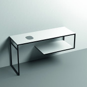 Консоль под раковину Kerasan Louise 9332k6 140х74 белый матовый