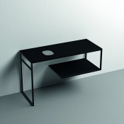 Консоль под раковину Kerasan Louise 9332k3 120х74 черный матовый