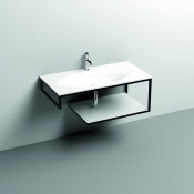 Консоль под раковину Kerasan Shape 9324K2 102х52 белый/черный матовый