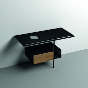 Консоль под раковину Kerasan Thelma 9323k3 120х74 черный матовый