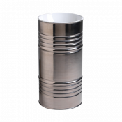 Раковина напольная Kerasan Artwork Barrel 474344 белый/платина