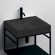 Раковина подвесная Kerasan Cento 353131 60х45 черный матовый