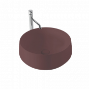 Раковина накладная Kerasan F10 460475 бургундский матовый