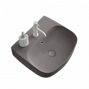 Раковина накладная Kerasan Nolita 534089*1 50х45 ferro matt