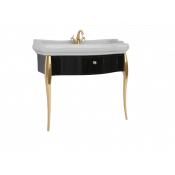 Консоль под раковину Kerasan Retro 7363K4 черный/золото