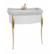 Консоль под раковину Kerasan Retro 7362K6 белый/золото