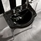 Раковина подвесная Kerasan Retro 104704 nero*3 черный