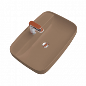 Раковина накладная Kerasan Tribeca 514288*1 Bruno matt 60х43