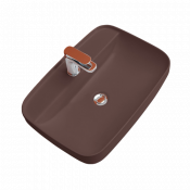 Раковина накладная Kerasan Tribeca 514075*1 Borgogna matt