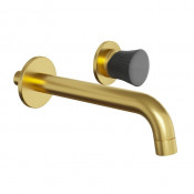 Смеситель для раковины Paini Domus 18PJ208PZ золото матовое