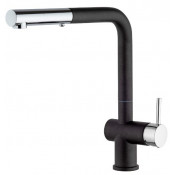 Смеситель для кухни Paini Cox HD44566CR1KM черный металлик