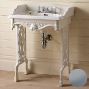 Консоль с раковиной Devon&Devon Angel CGANGELMS met.spazzolato+IBLG3FCAM цвет металл