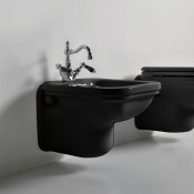 Биде подвесное Kerasan Waldorf 4125K4 nero/cr *1 черный/хром