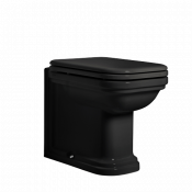 Унитаз приставной Kerasan Waldorf 411804 Nero lucido черный