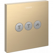 Переключатель потоков Hansgrohe ShowerSelect 15764140 шлифованная бронза