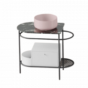 Консоль под раковину Artceram Flair 3.0 ACA067 17 черный матовый