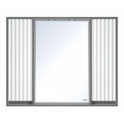 Зеркальный шкаф Brevita Balaton 100 BAL-04100-01-01 комбинированный