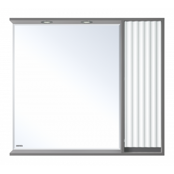 Зеркальный шкаф Brevita Balaton 90 BAL-04090-01-01П правый комбинированный