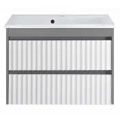 Тумба с раковиной Brevita Balaton УТ000012299 80 белый/серый