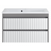 Тумба с раковиной Brevita Balaton УТ000012300 90 белый/серый