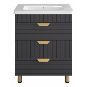 Тумба с раковиной Brevita Gloster УТ000012554 70 графит