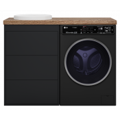 Тумба под раковину Brevita Grafit 60 GRA-01060-013Я графит