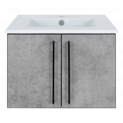 Тумба под раковину Brevita Rock 60 ROCK-06060-48-2 светло-серая