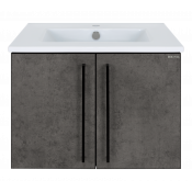 Тумба под раковину Brevita Rock 60 ROCK-06060-50-2 темно-серая