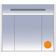 Зеркальный шкаф Misty Джулия Л-Джу04090-1310 85х80 оранжевый
